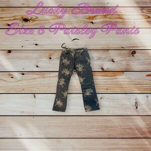 Lucky Brand Paisley Pants